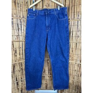Carhartt Men Relaxed‎ Fit Straight Leg Jeans / Blue / 40x32 / FRB100 / FRC